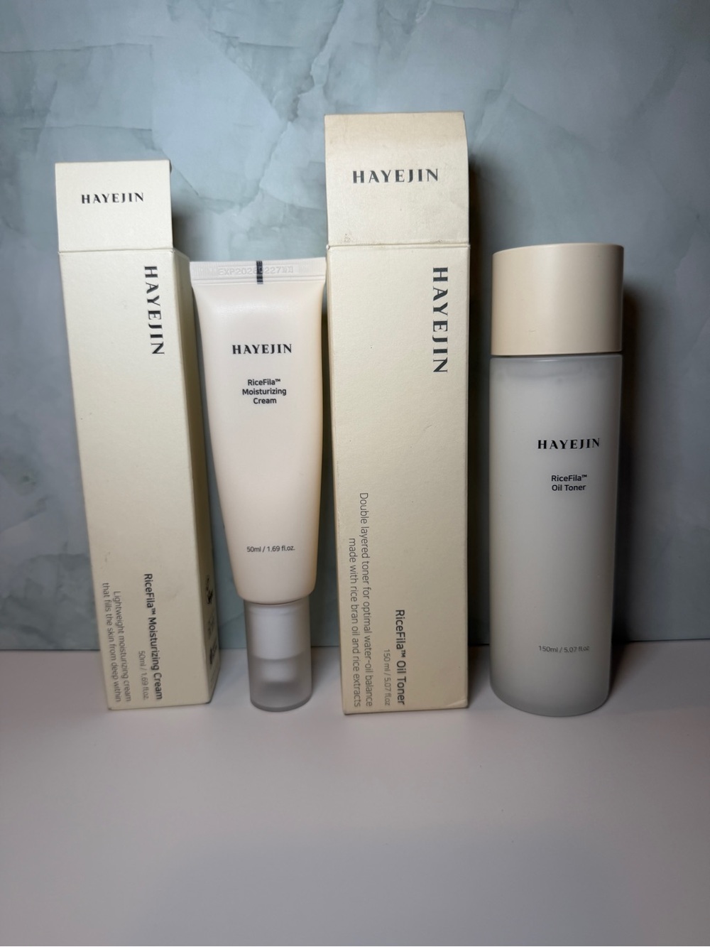 HAYEJIN RiceFila Toner & Moisturizing Cream Set